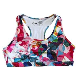 Vibrant Floral Sports Bra